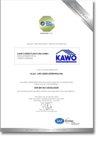 Zertifikat DIN EN ISO 14001:2015